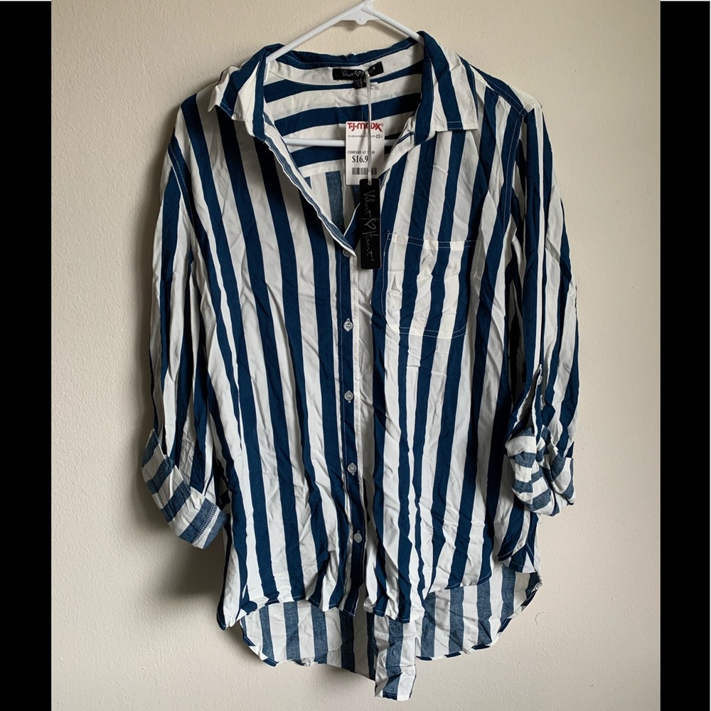 NWT Striped Button Down Shirt